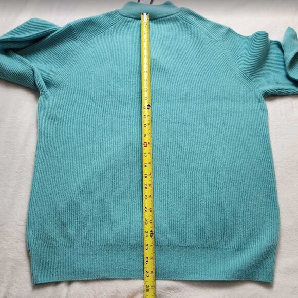 Vineyard Vines Teal Quarter-Zip Sweater - Picture 6 of 8